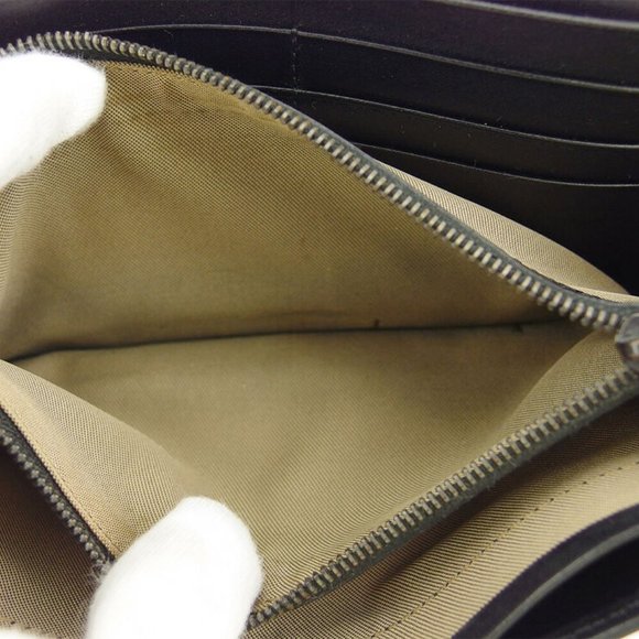 FENDI wallet Zukkino beige canvas �~ leather Authentic used - Picture 6 of 9